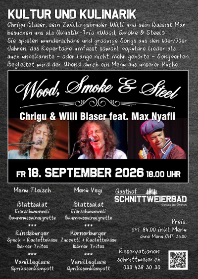 Chrigu Blasers 'Wood Smoke and Steel' Chrigu Blasers 'Wood Smoke and Steel'