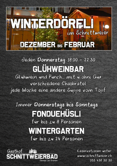 Winterdörfli im Schnittweier