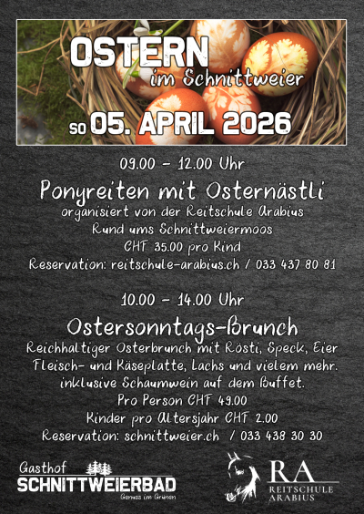 Osterbrunch und Ponyreiten