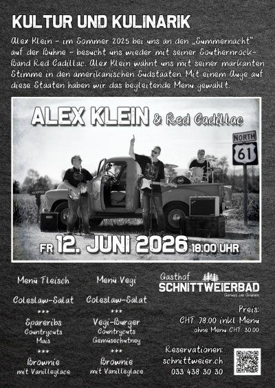 Alex Klein and red Cadillac - Southernrock - Livemusik