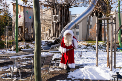 Besuch des Samichlous in der Solina Ziegelei