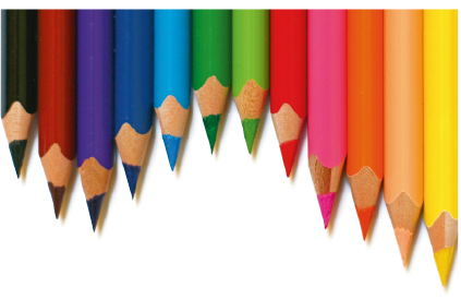 ondulierende Farbstifte