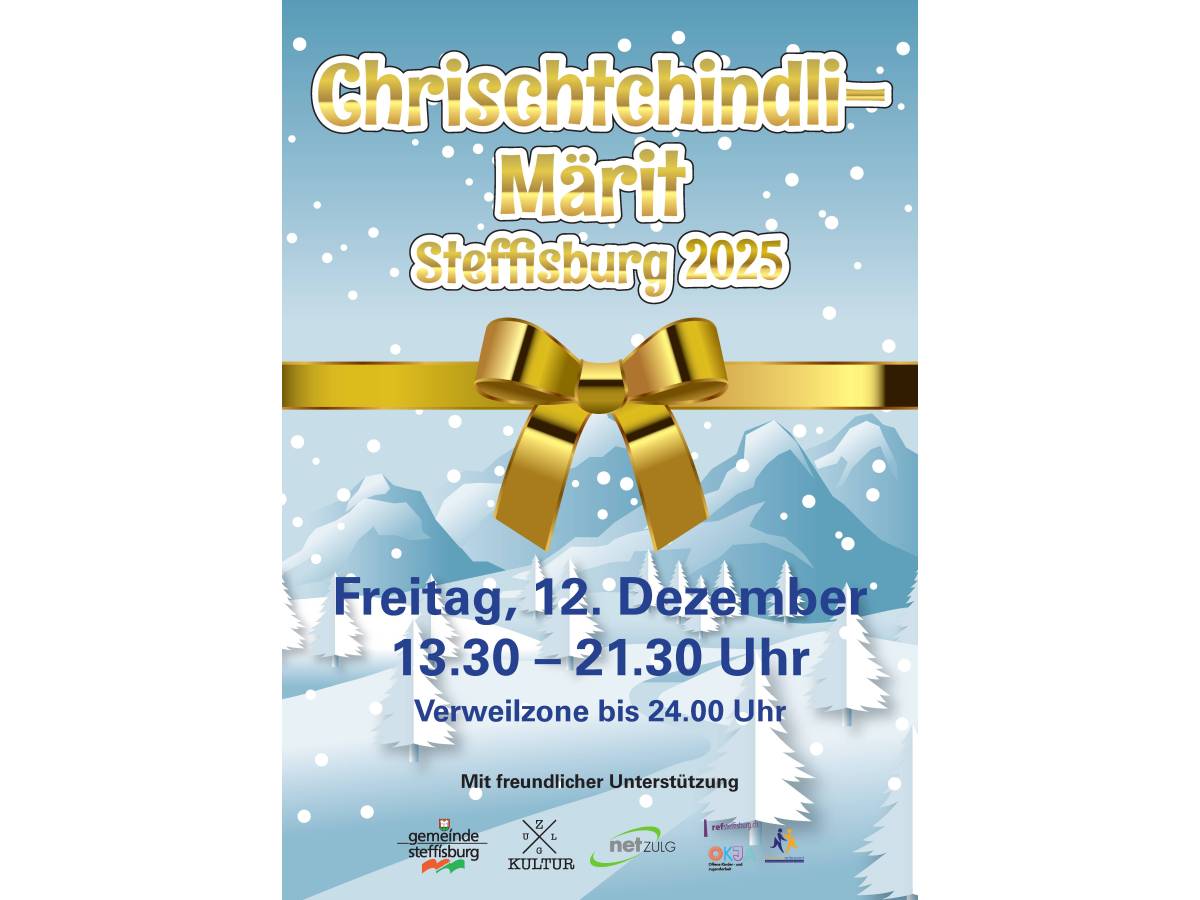 Flyer Chrischtchindlimärit 2025