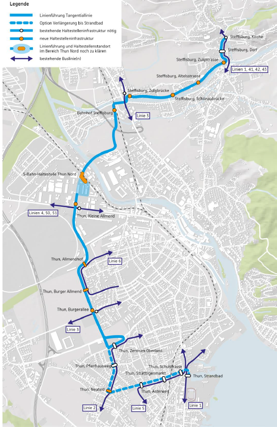 Ilustration Linienführung